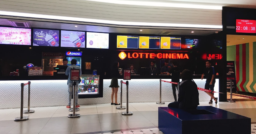 Khu vực chờ Lotte Cinema Bảo Lộc