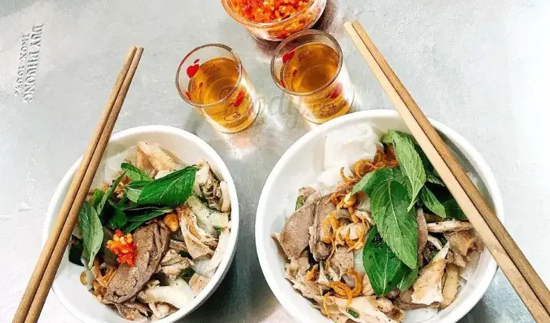 Bánh ướt lòng gà Đà Lạt quán Bảo Hân