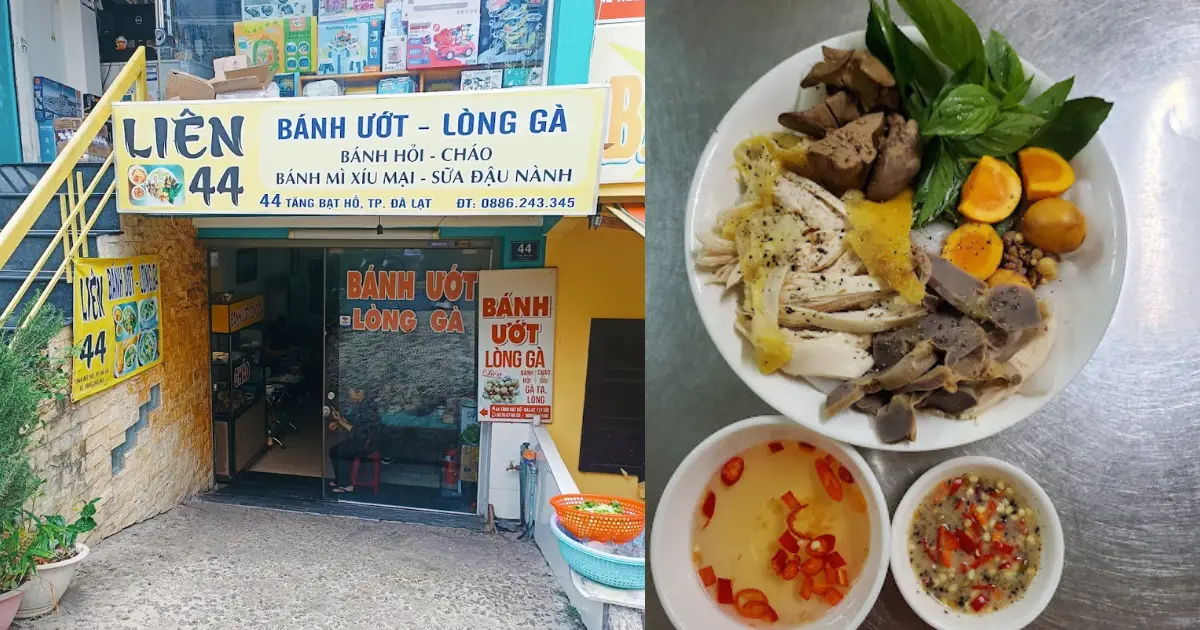  Bánh ướt lòng gà Liên Đà Lạt 