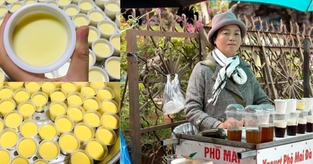 Yaourt phô mai Đà Lạt cô Dung