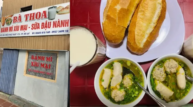 Bánh mì xíu mại Bà Thoa