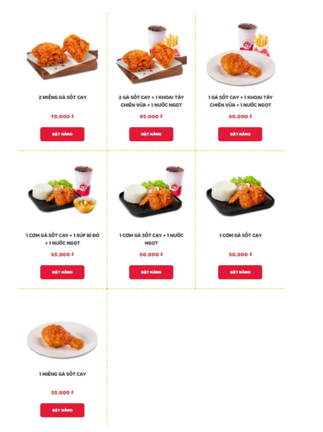 Gà sốt cay Jollibee