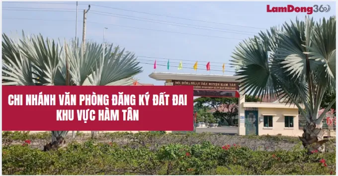 Chi nhánh văn phòng đăng ký đất đai khu vực Hàm Tân