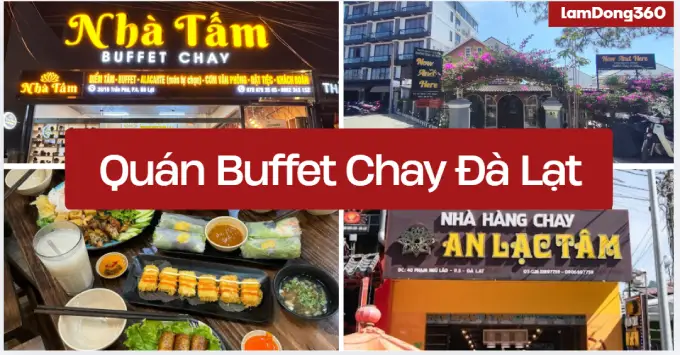 Lưu ngay Top 3+ quán buffet chay Đà Lạt được yêu thích 2026