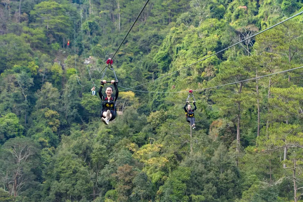 Trải Nghiệm Mạo Hiểm Với Đu Dây High Rope Course Đà Lạt